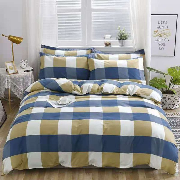 Household Brushed Bed Sheet And Duvet Cover Set - Image 3