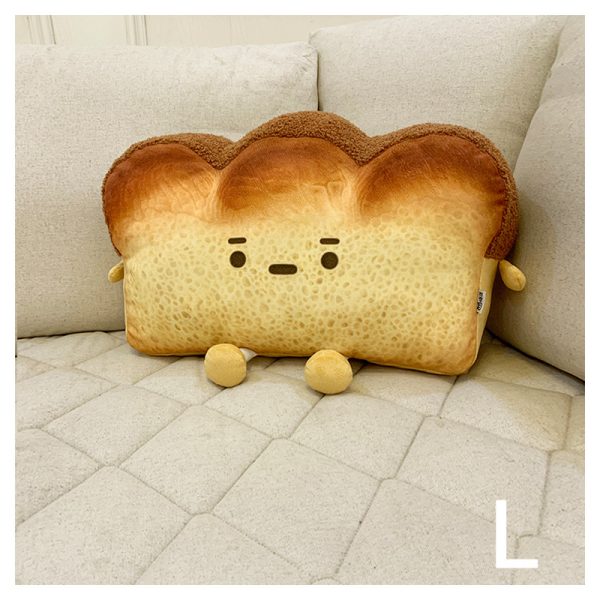 Cute Emotional Bread Pillow, Cartoon Toast Sofa Cushion, Emoticon Doll - Image 4