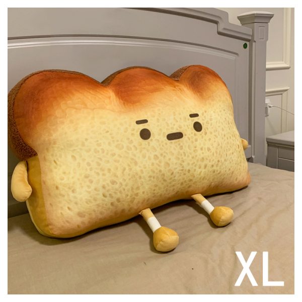 Cute Emotional Bread Pillow, Cartoon Toast Sofa Cushion, Emoticon Doll - Image 5