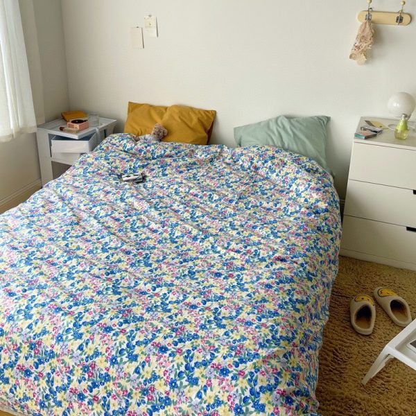 Retro Flower Mix And Match Cotton Bedding - Image 5