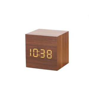 Alarm Clock LED Wooden Watch Table Digital Despertador Electronic Desktop Clocks