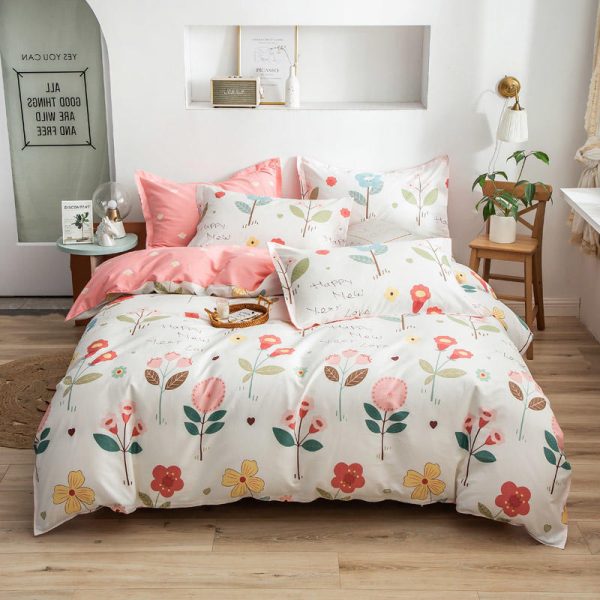 Pure Cotton Bed Linen And Duvet Cover 40S Hotel Bed Linen Set - Image 11