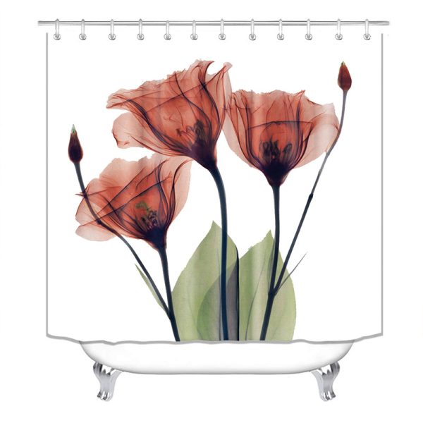 Simple Flower Series Shower Curtain - Image 5