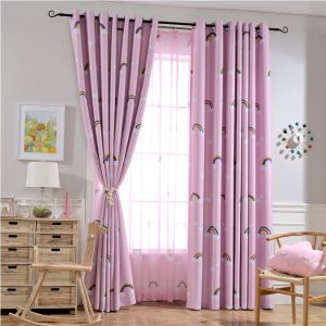 Rainbow Children Boys And Girls Bedroom Den Blackout Curtain Cloth