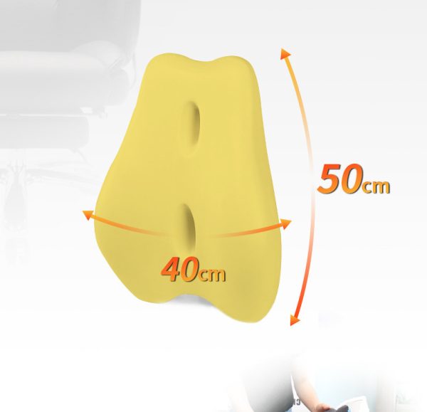 Office Chair Back Pear Shape Memory Cotton Waist Cushion Car Chair Back Cushion Waist - Image 7