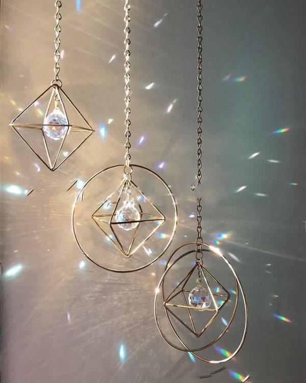 Fantastic window decoration, sunbathing with 63mm crystal pendant - Image 2