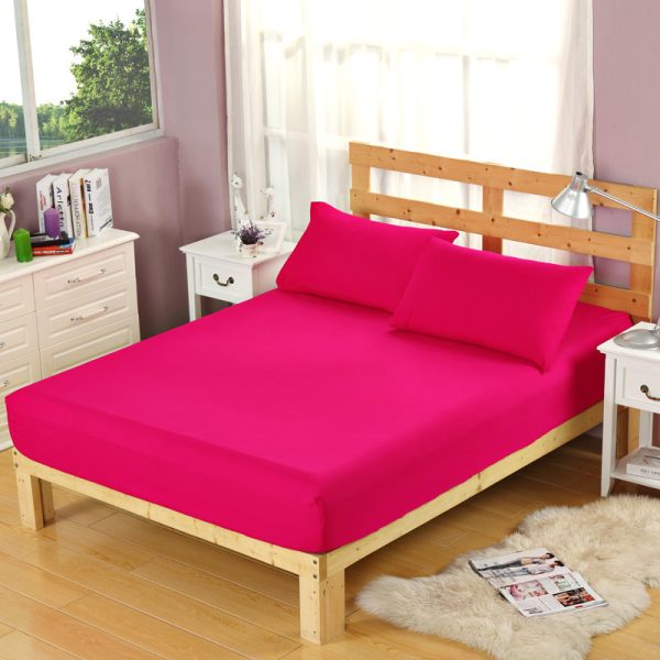 Pure Color Single Product Sanded Bed Sheet Simmons Protective Cover - Image 5