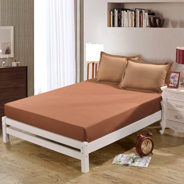 Pure Color Single Product Sanded Bed Sheet Simmons Protective Cover - Image 9