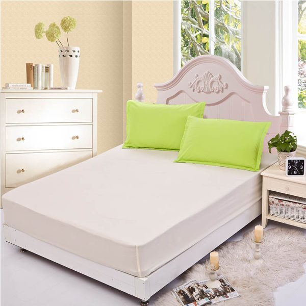 Pure Color Single Product Sanded Bed Sheet Simmons Protective Cover - Image 3