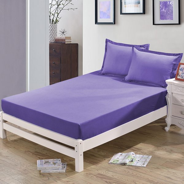 Pure Color Single Product Sanded Bed Sheet Simmons Protective Cover - Image 8