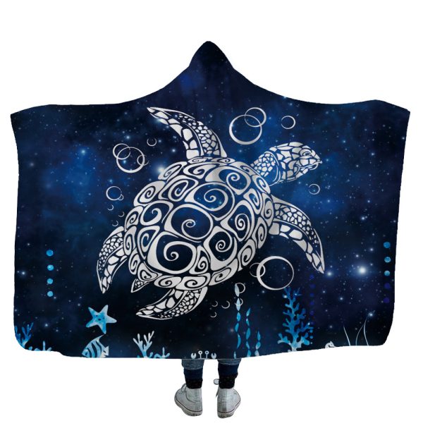 Home Children Shark Tortoise Crab Hooded Blanket - Image 9