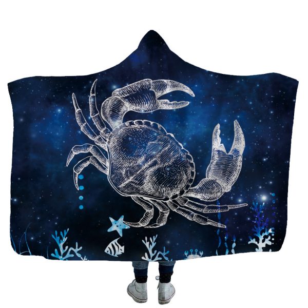 Home Children Shark Tortoise Crab Hooded Blanket - Image 8