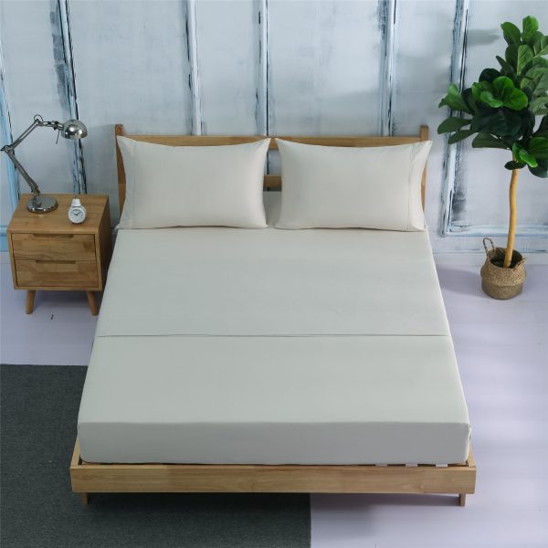 Four-piece Bedding, Bed Sheet, Bed Sheet, Amazon AliExpress Hot-selling Four-piece Plain Brushed - Image 3