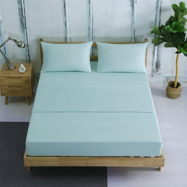 Four-piece Bedding, Bed Sheet, Bed Sheet, Amazon AliExpress Hot-selling Four-piece Plain Brushed - Image 17