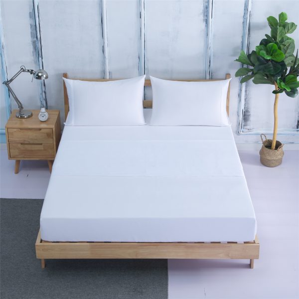 Four-piece Bedding, Bed Sheet, Bed Sheet, Amazon AliExpress Hot-selling Four-piece Plain Brushed - Image 8