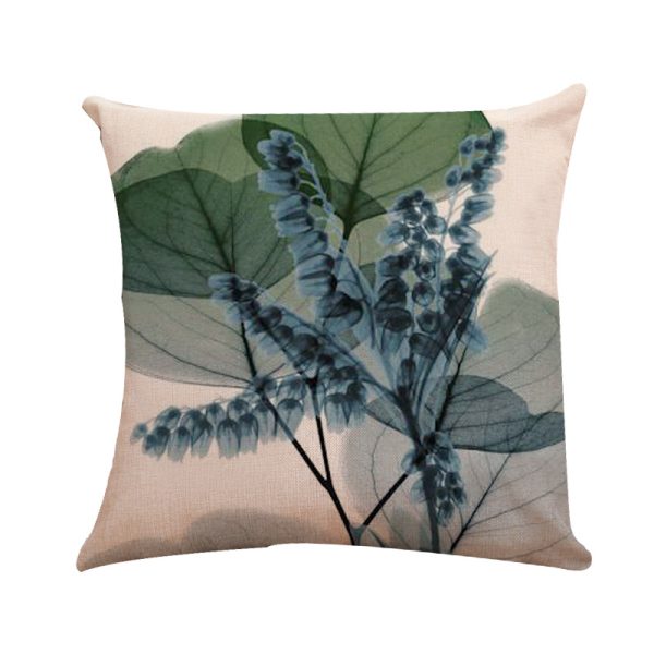 New Modern And Simple Ink Painting Flower Linen Hug Pillowcase Tulip Pillow Cushion Cover Fashionable Home Pillow - Image 9