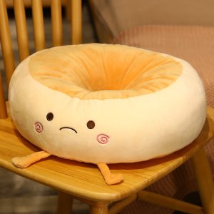 Toast Bread Futon Cushion Home Floor Chair Cushion Plush Office Tatami Pudding Butt Cushion