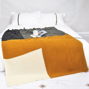 Bohemian Style Knitted Blanket Office Lunch Break Sofa Blanket