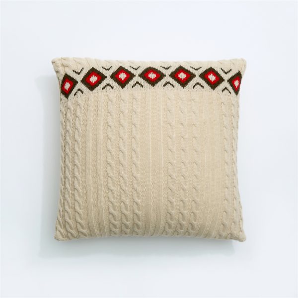 Sofa Upholstered Knitted Nordic Throw Pillow Case Cushion - Image 4