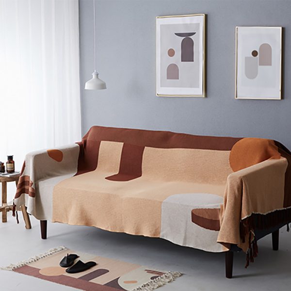 Nordic Morandi Simple Knitted Sofa Blanket Air Conditioning Blanket Take Towel Bed Take Hotel Bed End Blanket - Image 4