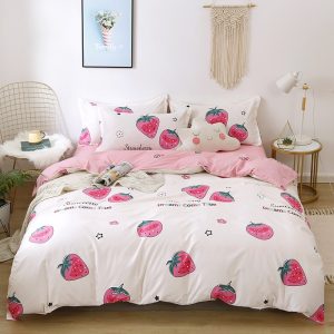 Brushed Four-piece Bed Sheet Duvet Cover Student