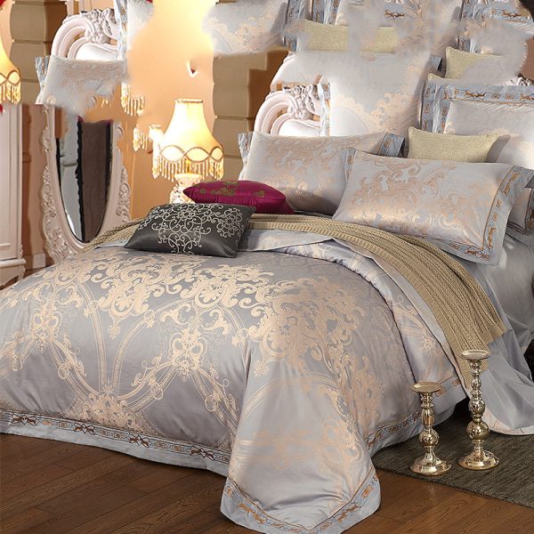 European And American Style Sheets And Duvet Cover Four-piece Cotton Satin Jacquard - Image 12