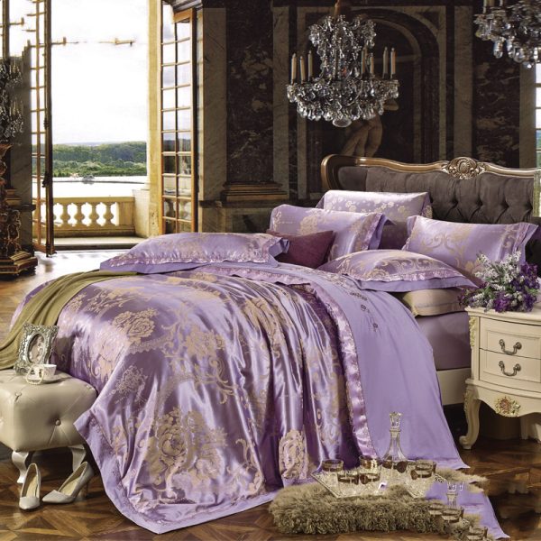 European And American Style Sheets And Duvet Cover Four-piece Cotton Satin Jacquard - Image 8