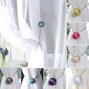 Curtain Accessories Decorative Round Buckle Stainless Steel Strap Hook