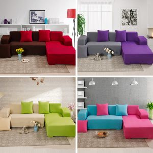 Solid Colors Sofa Universal Sofa Cover Sofa Chaise Cover Lounge Full Cover Non-slip European General