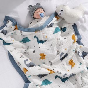 Cartoon Children's Bath Towel Six-layer Gauze Quilt Blanket