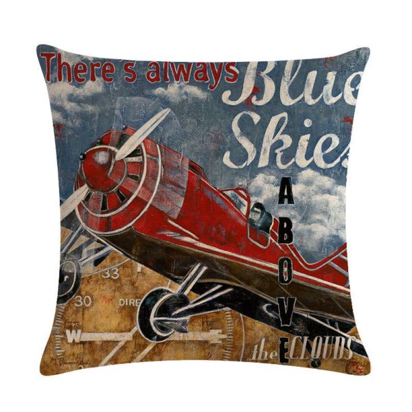 Home Retro Movie Subtitles Sofa Office Linen Pillowcase - Image 20