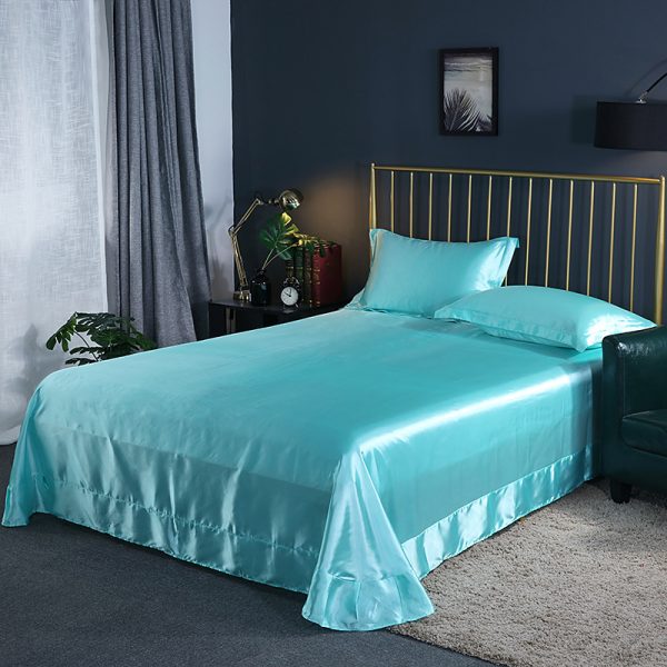 Household Double-sided Ice Silk Bed Sheet Bedding - Image 25