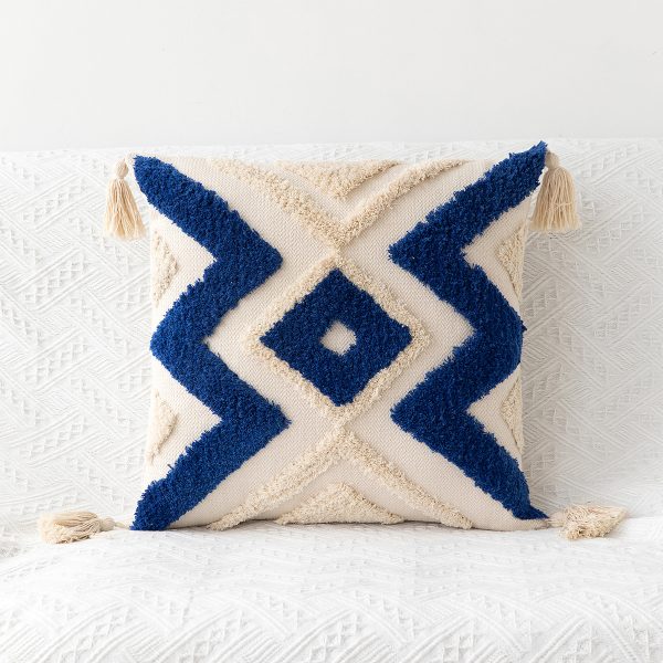 New Bohemian Geometric Tufted Pillowcase - Image 7