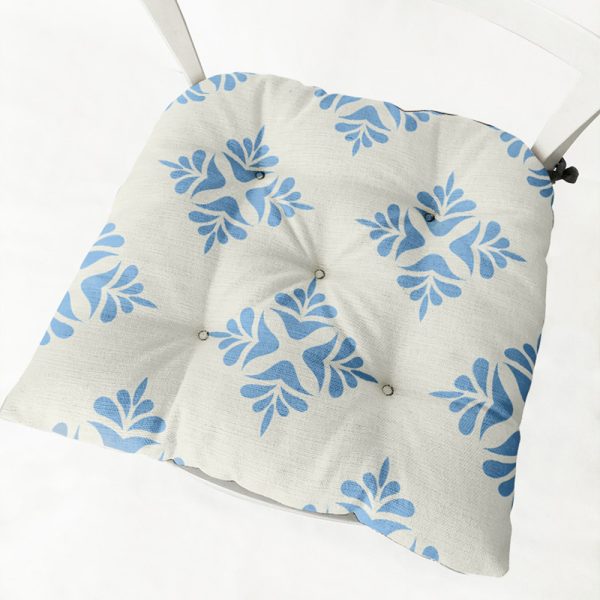 Home Round Square Chair Cushion Cotton Linen - Image 14