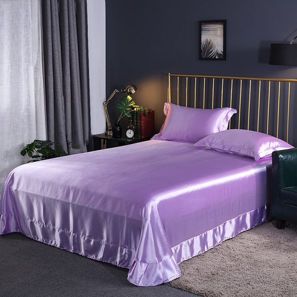 Household Double-sided Ice Silk Bed Sheet Bedding - Image 12