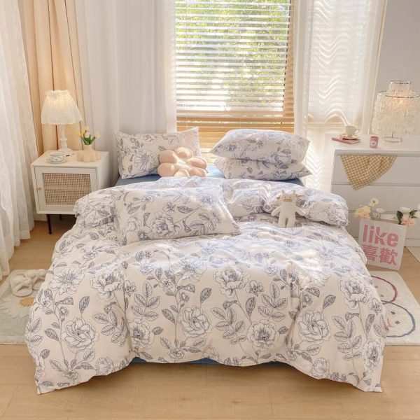 Pure Cotton Brushed Four-piece Thick Bedding - Image 10