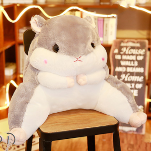 Hamster pillow quilt dual-use back cushion waist cushion pillow office waist pad blanket men warm hand pillow chair