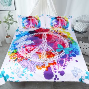 Peace Butterfly Home Textile Four Piece Set