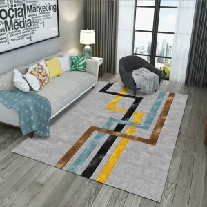 Geometric Coffee Table Cloakroom Carpet