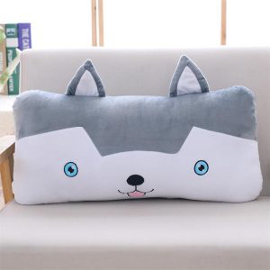 Cute Husky Long Throw Pillow