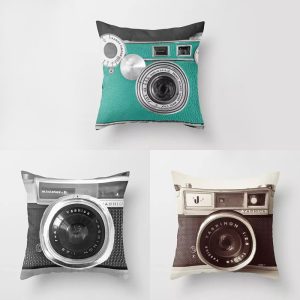 MUXUAN EBay Amazon Muxuan Aliexpress Explosion 3D Printing Camera Pillow Covers Super Soft Cushion Cover