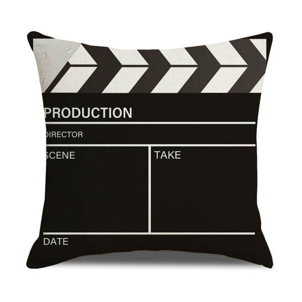 Home Retro Movie Subtitles Sofa Office Linen Pillowcase - Image 4