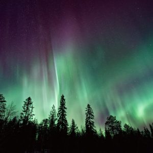 Night aurora tapestry