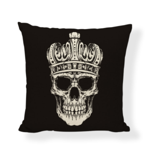 Skull and cotton pillow