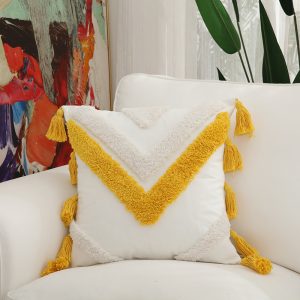 Cotton Pillow Embroidery Home Pillow