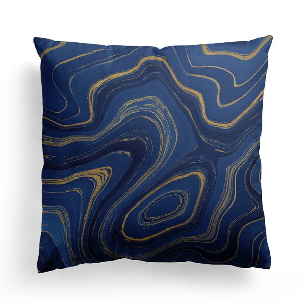 Living Room Bedroom Marble Texture Short Pillow Pillowcase - Image 3