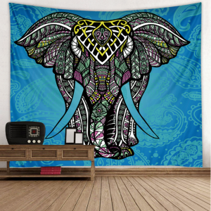 Colorful Elephant Tapestry