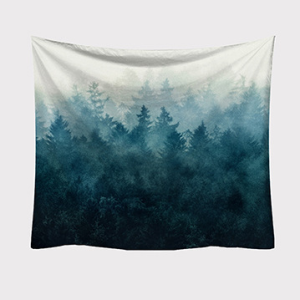 Forest print tapestry