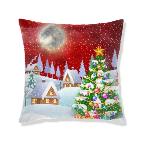 Home Christmas Print Pillow Cushion Cover - Image 6