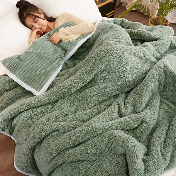 Magic Velvet Three-layer Thickened Blanket Washable - Image 11